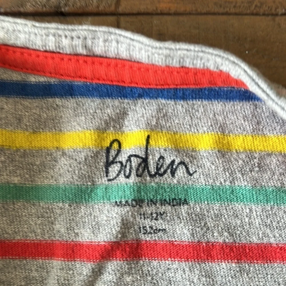 Mini Boden striped long sleeve tee